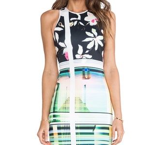Clover Canyon Multicolor Floral and Geometric Dress